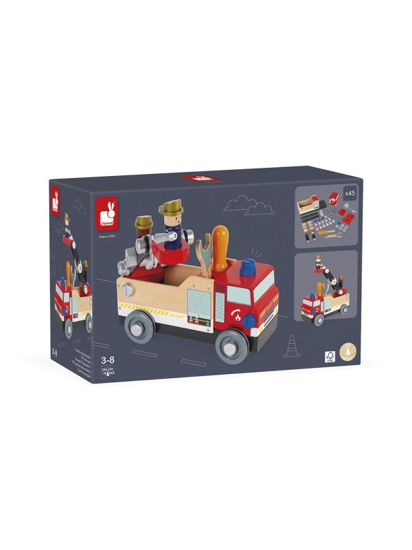 Camion de pompiers "Brico'kids" en bois