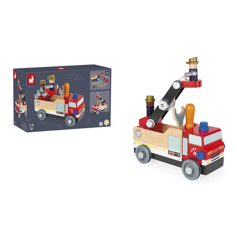 Camion de pompiers "Brico'kids" en bois