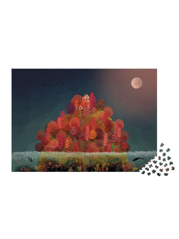 Puzzle 2000 Pièces Automne rouge - JANOD