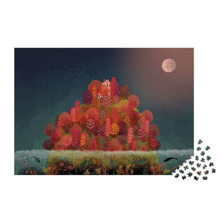 Puzzle 2000 Pièces Automne rouge - JANOD