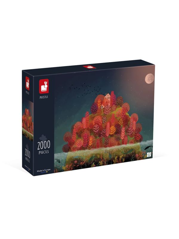 Puzzle 2000 Pièces Automne rouge - JANOD