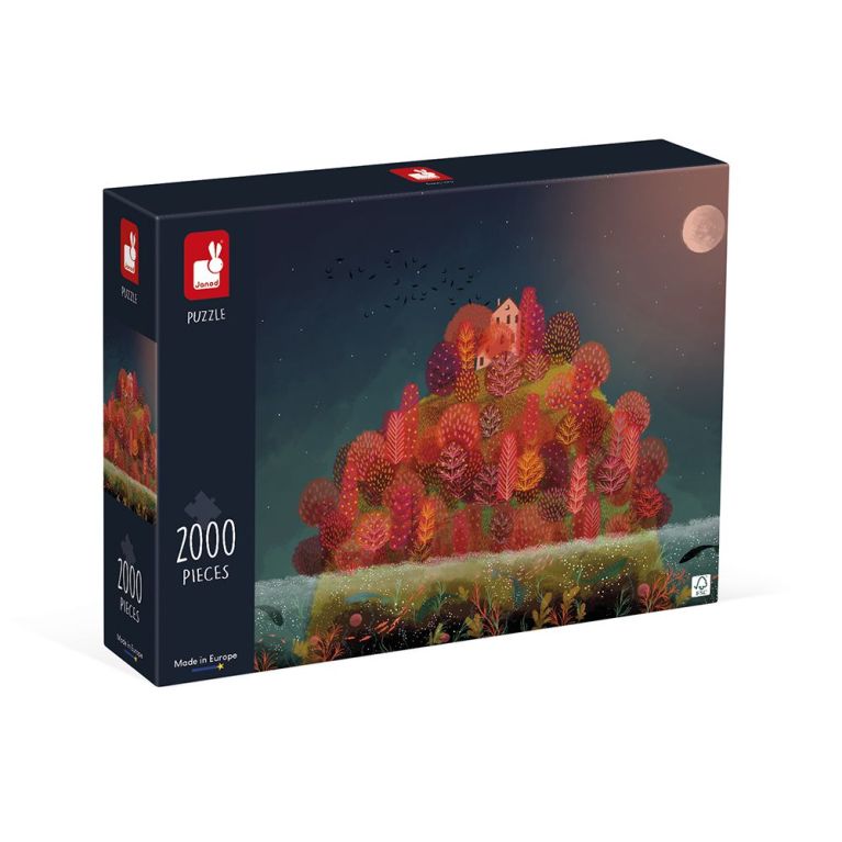 Puzzle 2000 Pièces Automne rouge - JANOD