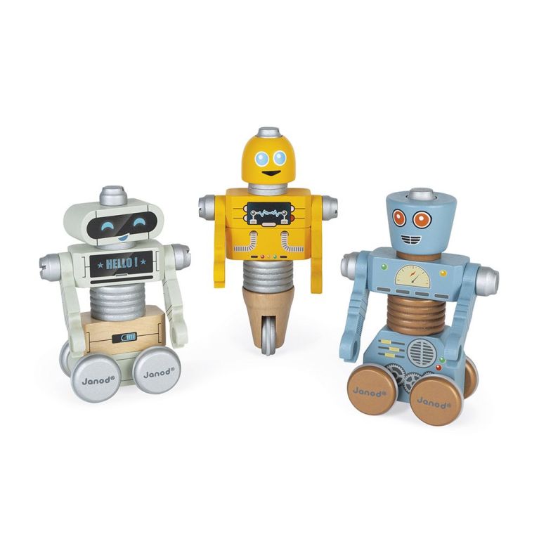 Robots "Brico'kids" en bois