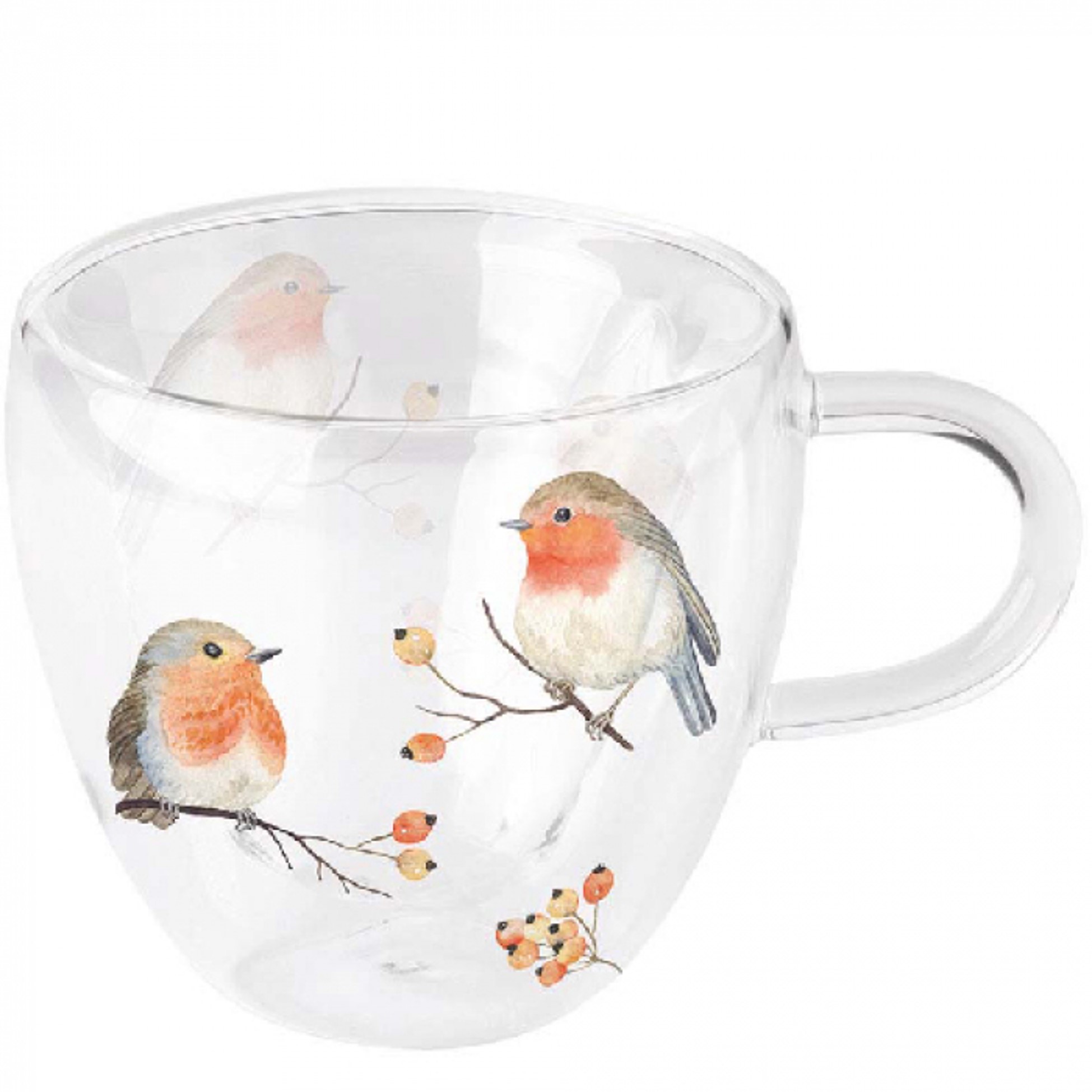 Tasse et Mugs GENERIQUE Mug à double paroi coeur Grande tasse en verre  thermique