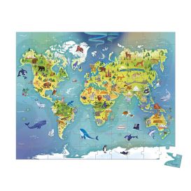 Puzzle pour enfant 100 pièces - Monde