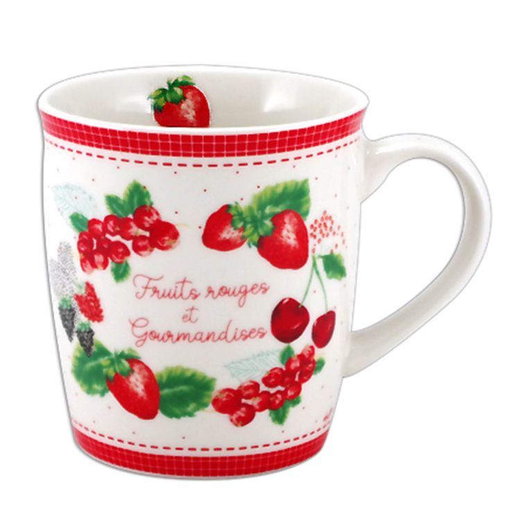 Tasse arrondis 325 ml - Fruits rouges et gourmandises