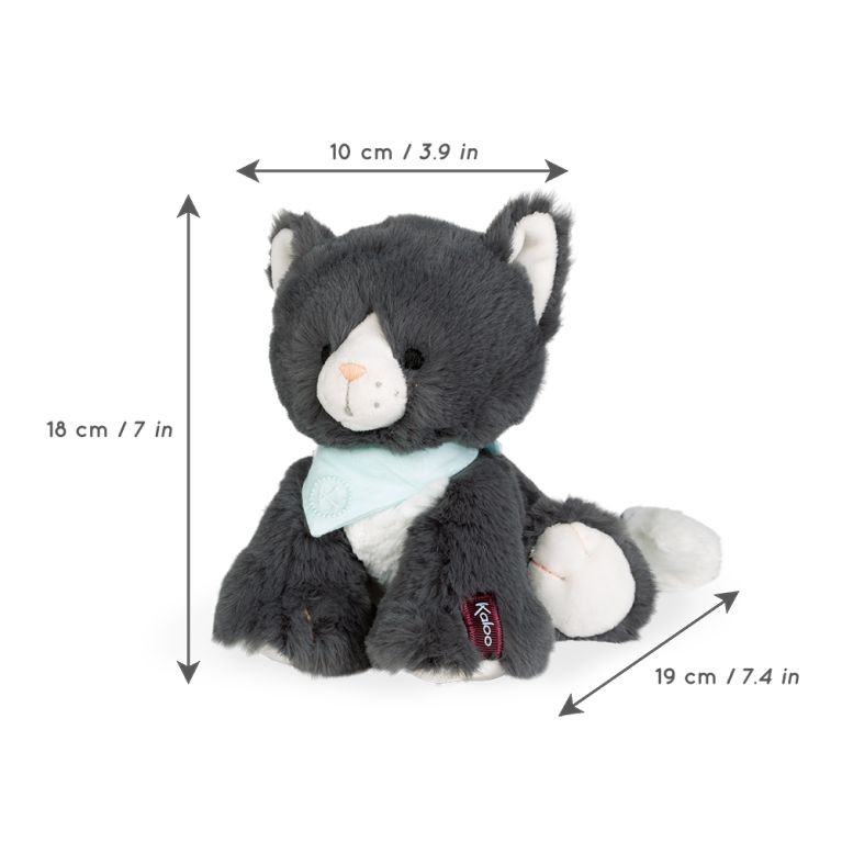 Doudou moyen LES AMIS 25 cm -Chamallow  le chat