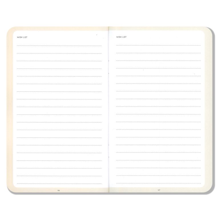 Carnet de lectures 11 x 18 cm - Page "Wish list"