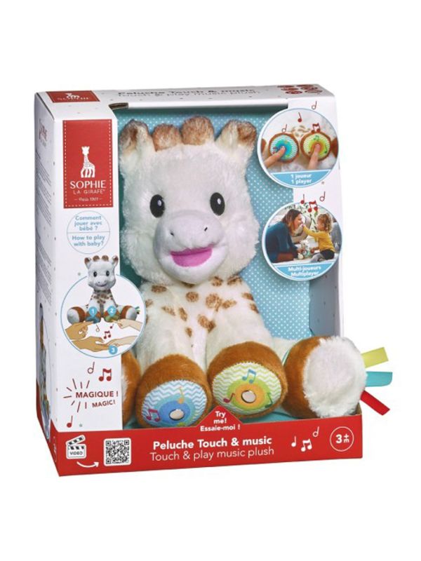 Peluche musicale  interactive Sophie la girafe