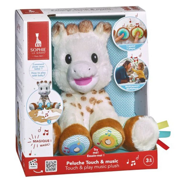 Peluche musicale  interactive Sophie la girafe