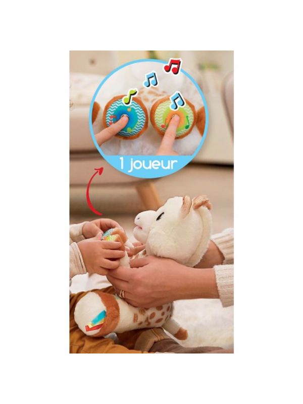 Peluche musicale  interactive Sophie la girafe