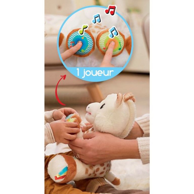 Peluche musicale  interactive Sophie la girafe