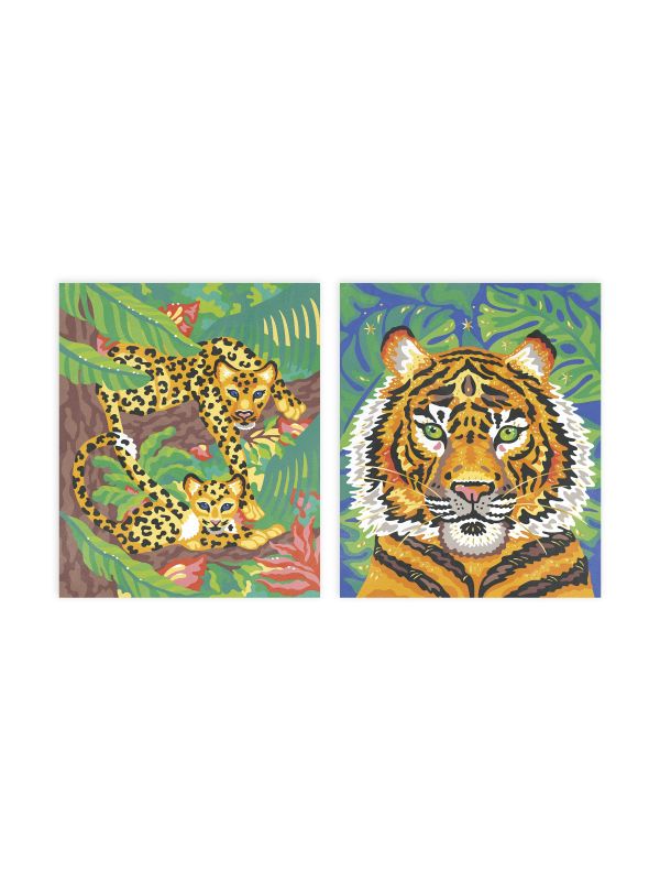 kit créatif-peinture au numéro tigre