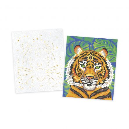 kit créatif-peinture au numéro -  tigre
