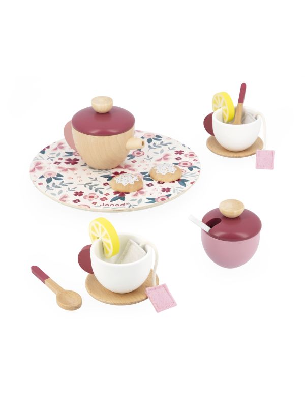 Set pour le thé - Réplique en bois pour enfant