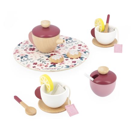 Set pour le thé - Réplique en bois pour enfant