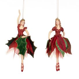 Suspension danseuse en tutu floral d'hiver - 2 modèles différents