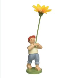 Collection WENDT  : petite garçon à la fleur de tésor ou gazania
