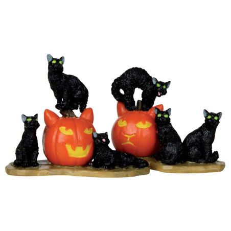 LEMAX 12883 – Figurine chats d’Halloween