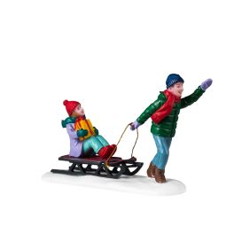 LEMAX 42326 - Figurine tour de luge la veille de noël