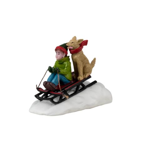 LEMAX 42351 - Figurine descente en luge entre amis