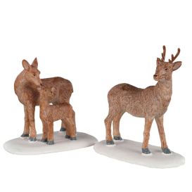 LEMAX 02929 - Figurine famille de Cerf