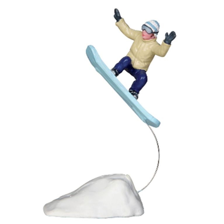 LEMAX 22049 – Figurine premier saut en snowboard 