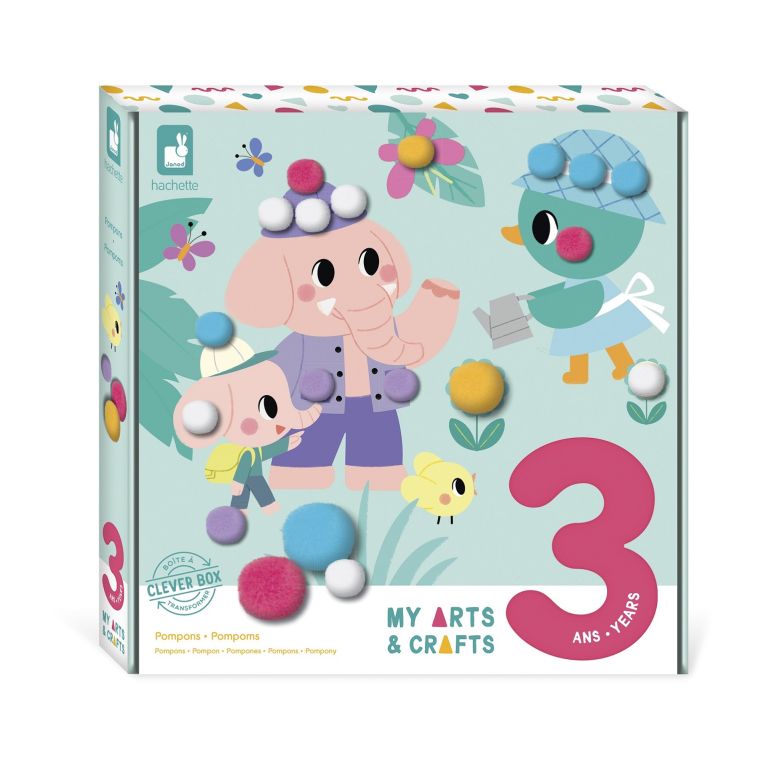 Kit créatif pompoms - 3 ans +