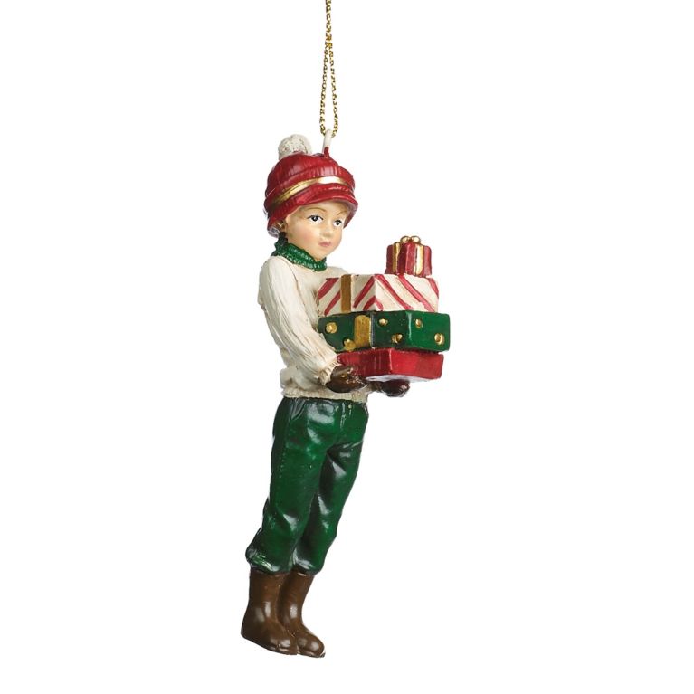 Suspension enfant dans leur habit de noël - Garçon