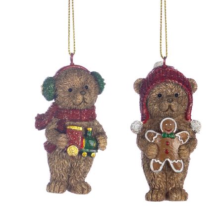 Suspension nounours de noël - 2 modèles différents