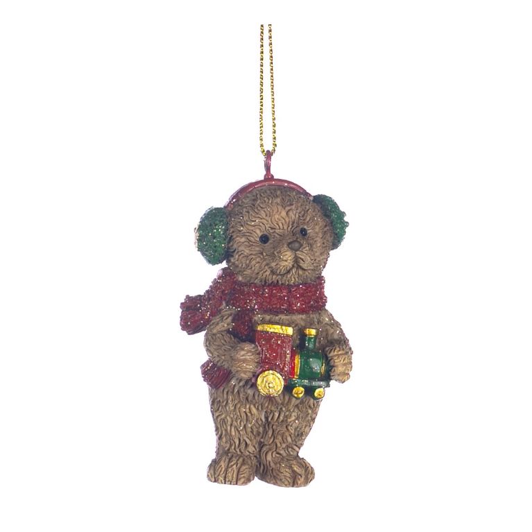 Suspension nounours de noël - Modèle 1