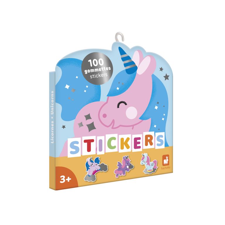 Gommettes stickers 100 autocollants licorne