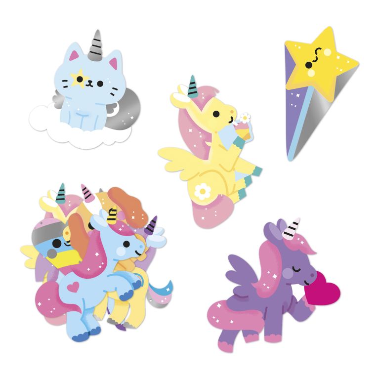 Gommettes stickers 100 autocollants licorne