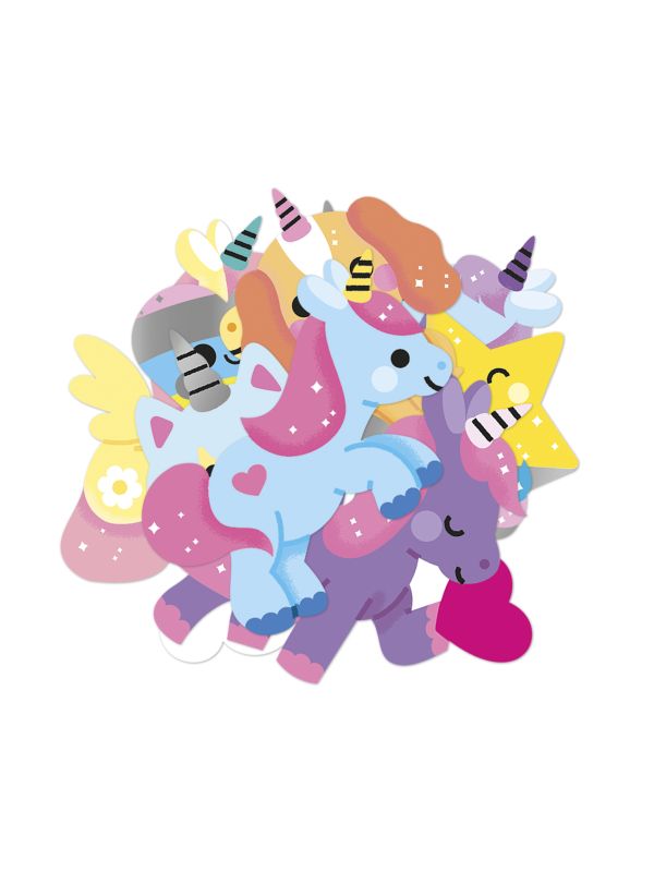 Gommettes stickers 100 autocollants licorne