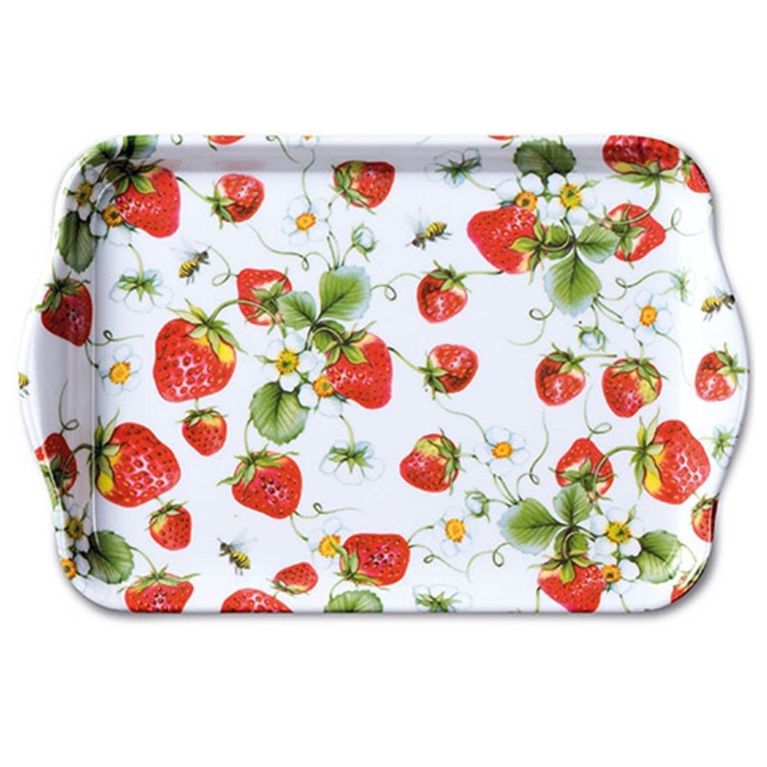 Petit plateau 13 x 21 cm - Fraises