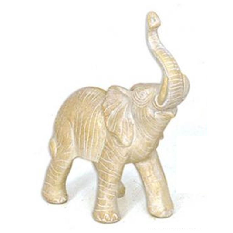 Figurine éléphant en résine - Hauteur 12 cm - Modèle 1