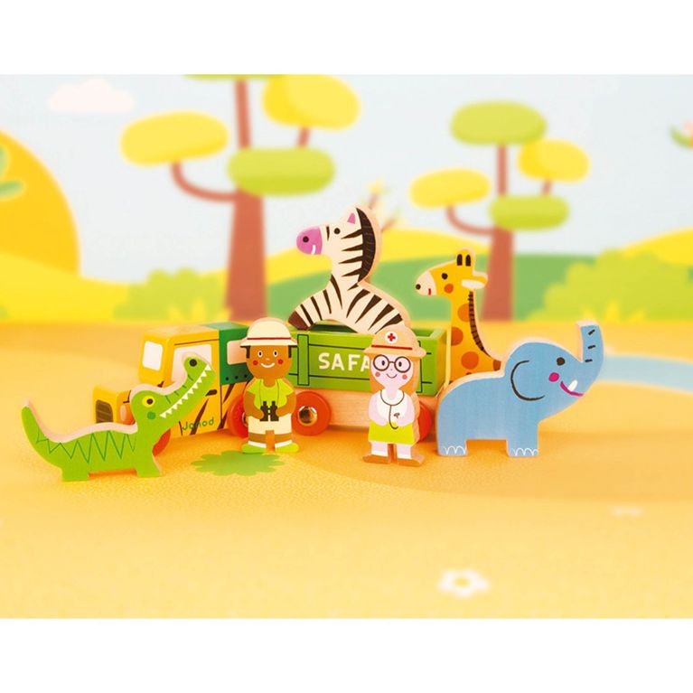 Petits personnages et animaux en bois - MINI STORY Safari