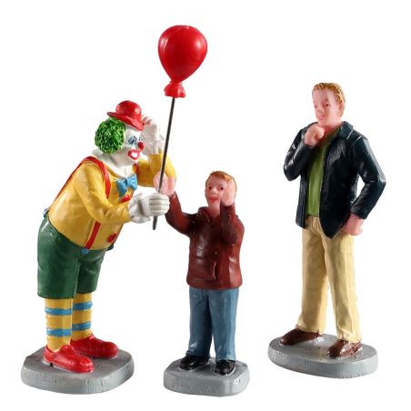 Figurine clown au ballon
