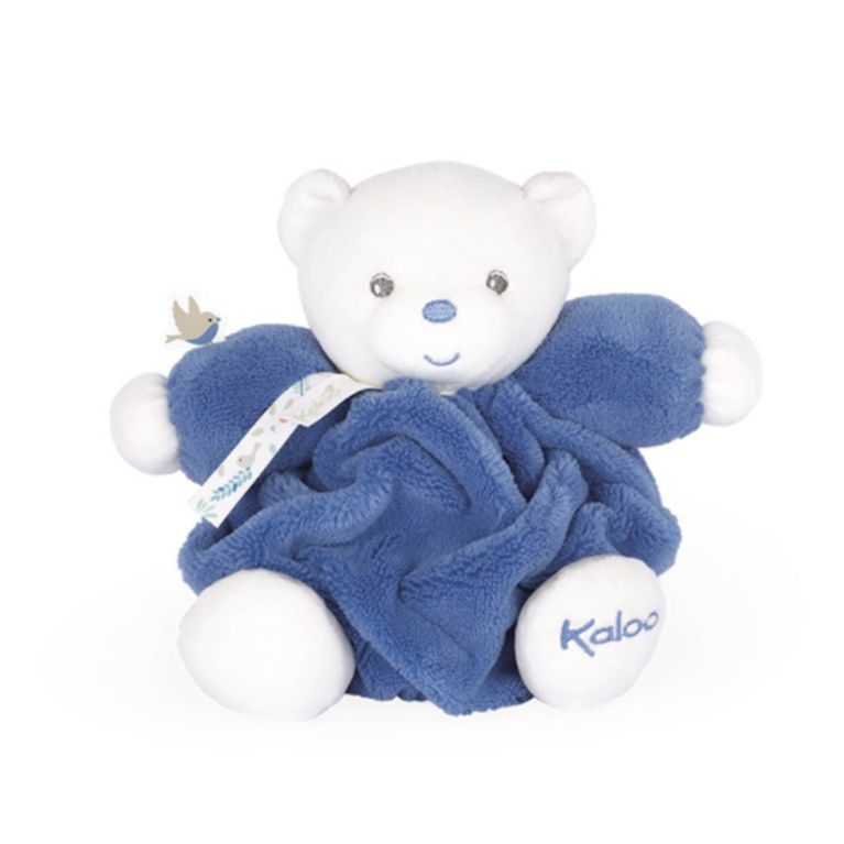 Doudou PLUME petit patapouf Ø 18 cm - Nouvelle collection - Bleu océan