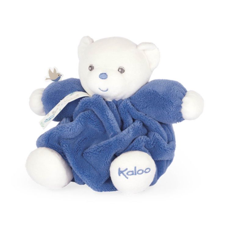 Doudou PLUME petit patapouf Ø 18 cm - Nouvelle collection - Bleu océan