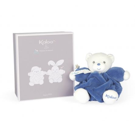 Doudou PLUME petit patapouf Ø 18 cm - Nouvelle collection - Bleu océan