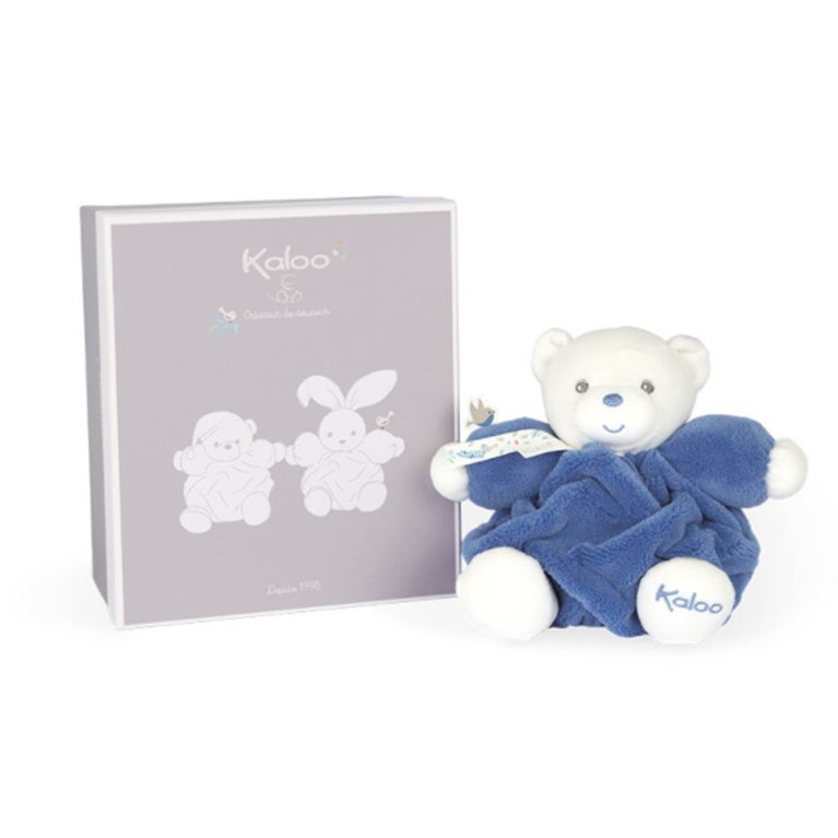 Doudou PLUME petit patapouf Ø 18 cm - Nouvelle collection - Bleu océan