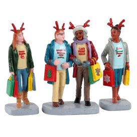 LEMAX 12026 – Figurine shopping de noël entre filles