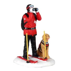 LEMAX 12028 - Figurine patrouille de ski