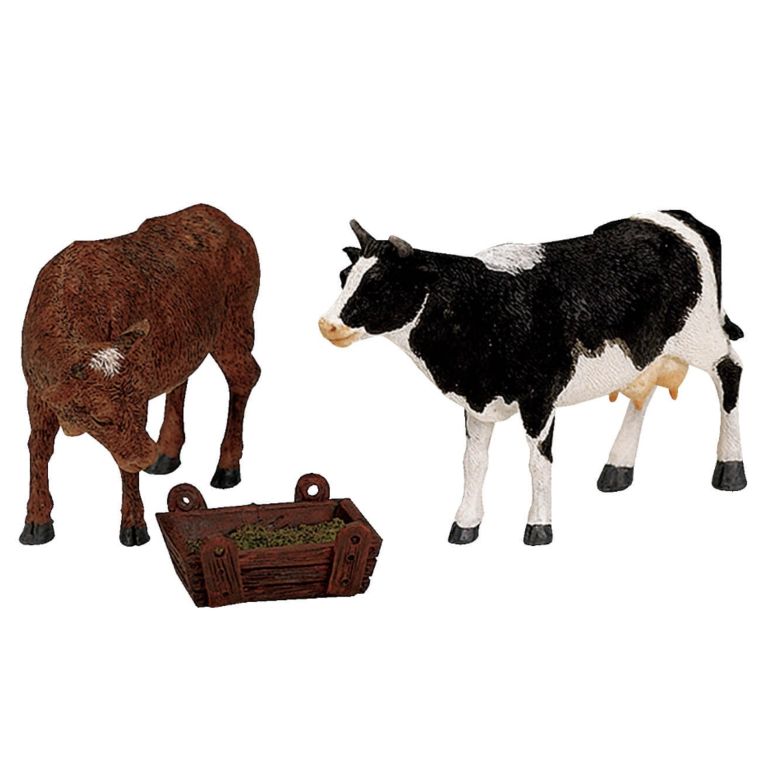 Figurine vache et boeuf
