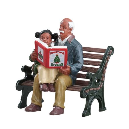 LEMAX 72505 - Figurine lecture d'un conte de noël avec papi