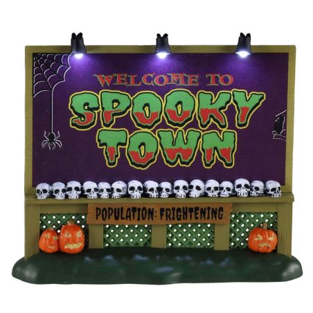 LEMAX 04710 - Ecriteau lumineux SPOOKY TOWN