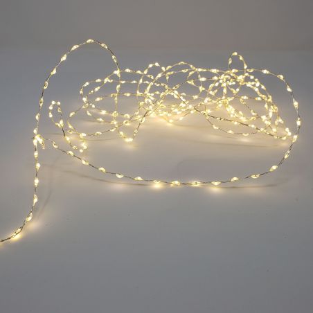 Guirlande blanc chaud grain de riz 160 leds  électrique